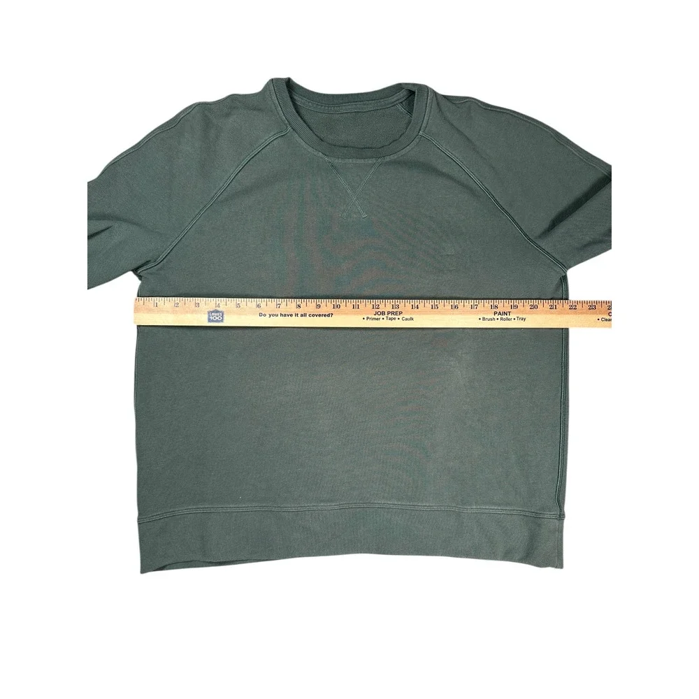 Lululemon Just Pleat It Crewneck Sweatshirt 8 Green Long Sleeve Pullover Casual